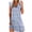 Dark Blue independence day dresses for women, variant on Dianli Dresses for Women Gradient Printing Sleeveless V-Neck Mini Summer Dresses Hawaiian Fashion Loose Tank Dress Gray L