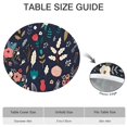 thumbnail image 6 of Pioneer Flower Floral Print Pattern Round Fitted Tablecloth with Elastic Edge,Dining Table Cover Waterproof,Outdoor Round Tablecloth for Camping,Dining,Indoor and Outdoor, 6 of 7