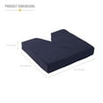 thumbnail image 4 of DMI Comfort Contoured Foam Coccyx Seat Cushion for Chair or Wheelchair - Helps with Sciatica Back Pain, Navy, 4 of 11