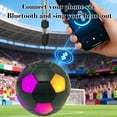 thumbnail image 3 of Portable Bluetooth speaker, 2026 soccer ball shaped speaker, supports Bluetooth 5.3, LED lights, XIP6 waterproof, TWS pairing, suitable for outdoor, home, travel, and gift giving scenarios., 3 of 6