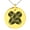 Gold, variant on Stainless Steel Aso Samurai Crest Engraved Small Medallion Circle Charm Pendant Necklace