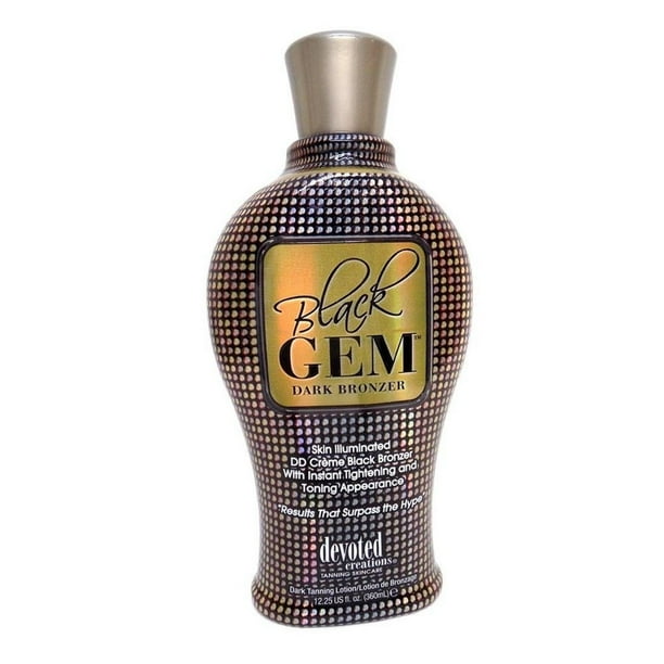 Devoted Creations BLACK GEM Dark Bronzer 12.25 oz. Indoor Tanning Bed Lotion