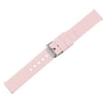thumbnail image 3 of Uxcell Silicone Watch Band 24mm Soft Rubber Watch Strap with Stainless Steel Buckle for Men Women, Pink, 3 of 7