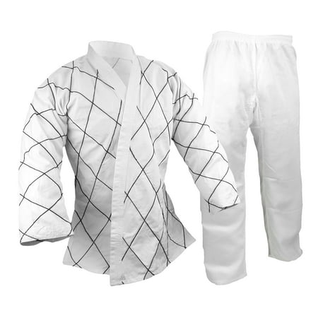 Hapkido Uniforms Set, Martial Arts Medium Weight, Diamond Stitch Uniform Gi