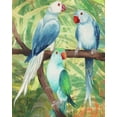 thumbnail image 2 of Medley, Elizabeth 26x32 Gold Ornate Wood Framed with Double Matting Museum Art Print Titled - Tropical Birds I, 2 of 4
