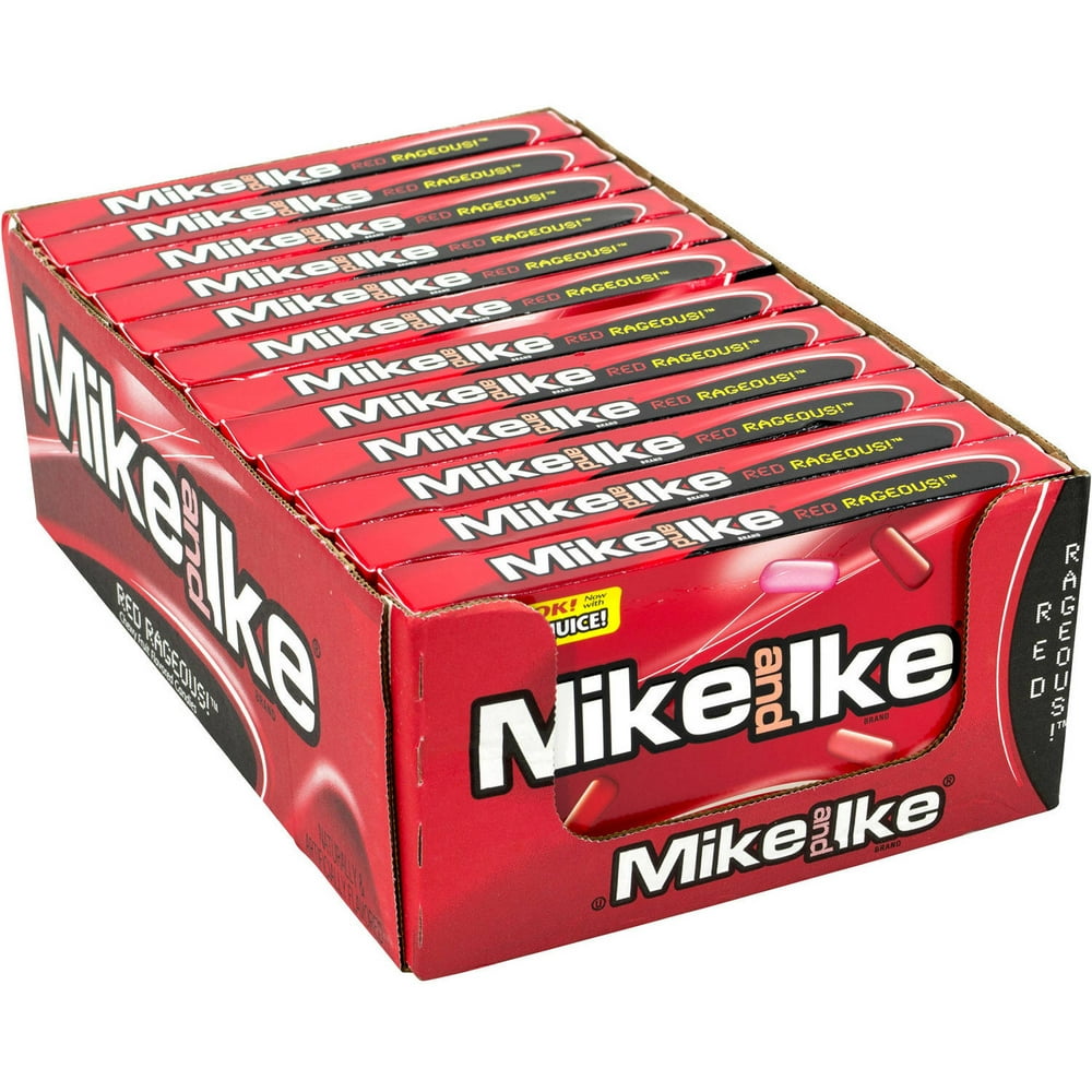 Mike And Ike Red Rageous! Chewy Fruit Flavored Candies, 5 Oz, 12 Ct