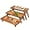 Acacia Brown, variant on Tier Serving Tray Acacia Wooden Tiered Tray Stand Foldable Dessert Table Display Set Decor Charcuterie Boards for Party, Birthday, Wedding, Christmas