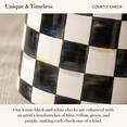 Enamel Canister Large Black-and-white Courtly Check - Walmart.com