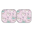 thumbnail image 7 of Naloa Llama Unicorn and Rainbow 2 Piece Foldable Car Sun Shades, Car Windshield Sunshade, Front Window Sunshade for Car, Truck, SUV - Small, 7 of 7