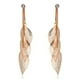 thumbnail image 1 of Aretes Largos Hojas Filigrana Swarovski Oro Rosa 14k Lam rosa Unitalla, 1 of 4
