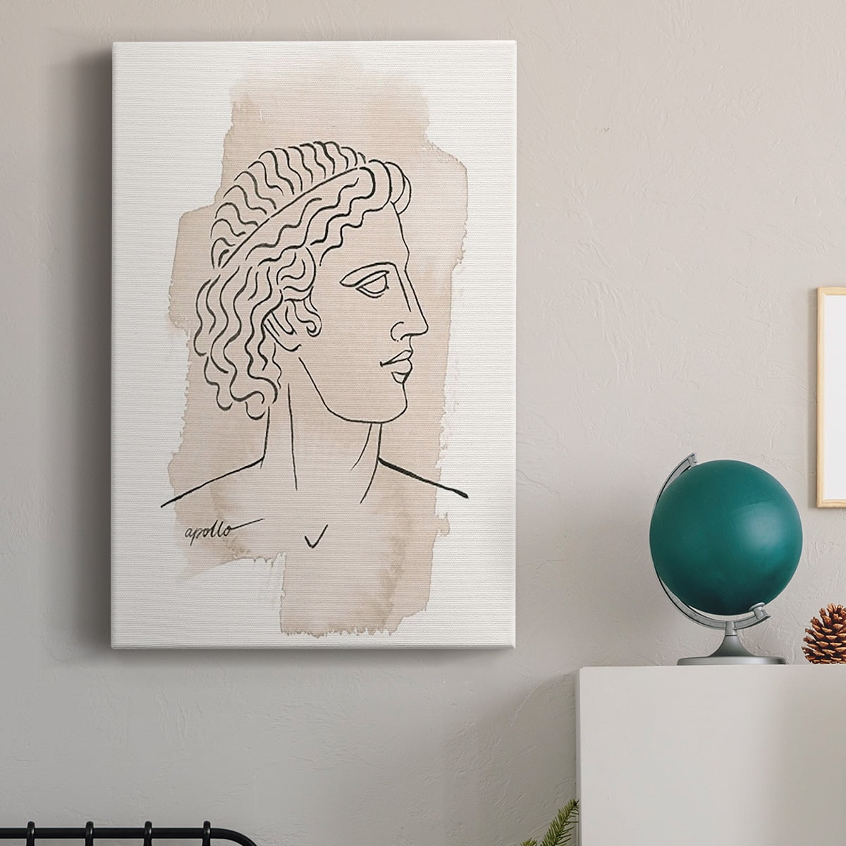 Greek Busts IV Premium Gallery Wrapped Canvas - Ready to Hang