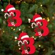 thumbnail image 5 of Colgante de árbol de Navidad de acrílico 2D con letras | Juego de 26 adornos con iniciales del alfabeto para decoración navideña, 5 of 6