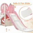 thumbnail image 6 of JAMPOOCA 4 in 1 Plastic Swing Set, 6340 in x 3110 in x 4020 in, HDPE Pink, 6 of 9
