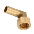 thumbnail image 3 of G1/2 Female Thread Brass Elbow Hose Barb Coupling Connector Joint Adapter Fitting(14mm), 3 of 10