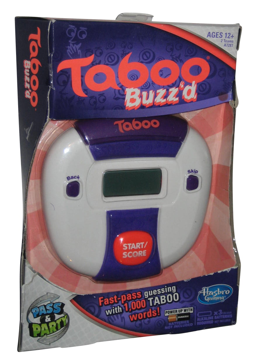 BRAND NEW HASBRO TABOO BUZZ'D  ELECTRONIC GAME AGES 12 2 TEAMS PASS & PARTY 