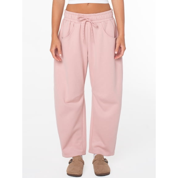 Celebrity Pink Women's and Women's Plus Fleece Barrel Sweatpant, Sizes XS-4X