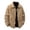 Khaki-1, variant on Gtoiithly Men's Casual Lapel Collar Jacket Biker Motorcycle Jackets Long Sleeve Full Zip up Cardigan Outwear Coat with Pockets Black-2 XXL