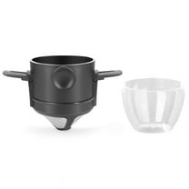Folding Coffee Filter 304 Stainless Steel Double-Layer Coffee Funnel Telescopic Drip-Free Filter Paper Filter Cup