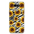 thumbnail image 1 of MUNDAZE LG Aristo 5/Phoenix 5/Risio 4 White Zebra Sunflowers Polkadots Double Layer Phone Case Cover, 1 of 6