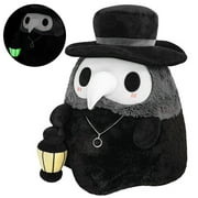 Fluffy Plague Doctor Plush Toy Luminous Plush Toy Soft Lovely Couple Doll Party Dance Props