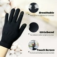 thumbnail image 3 of EvridWear Moisturizing Gloves for Kids, Extra Small 2 Pairs Cotton Glove with Touchscreen Fingers (Black), 3 of 8