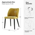 thumbnail image 6 of Dining Chairs No Tools Assembly Set of 2 Solid Wood Kitchen Restaurant, 6 of 9