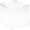 Plymor Clear Acrylic Display Case Box With Hinged Lid, 8" x 8" x 8"