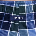 thumbnail image 4 of Pantalón de Pijama IZOD para Hombre en Forro Polar Sedoso a Cuadros Azul Marino Talla Grande, 4 of 5