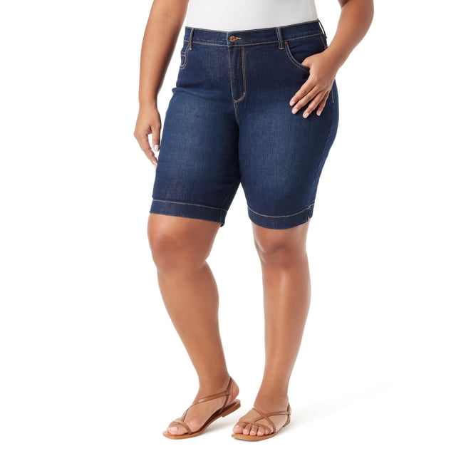 Bermudas de tiro alto Amanda para mujer de Gloria Vanderbilt