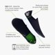 thumbnail image 4 of Zapato de recuperación OOFOS oOMG eeZee Low blanco/negro para mujer 9.5, 4 of 7