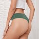 thumbnail image 4 of Puntoco Bragas para mujer, cintura alta, cintura baja, color melocotón, glúteos levantados, ligeras, transpirables, sin costuras, tanga, ropa interior, 4 of 5