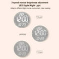 thumbnail image 4 of Digital Wall Clocks, Digital Clock Adjustable Brightness Large LED Display, 4 of 8