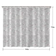 thumbnail image 5 of Gray Christmas Snowman Pattern Shower Curtain 84"x72" ,Bathroom Decorative Shower Curtains Set with 12 Hooks,Modern Waterproof Washable Shower Curtain, 5 of 6