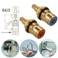 thumbnail image 4 of Universal Replacement Tap Valves Brass Ceramic Disc Cartridge Inner Faucet Valve, 4 of 5