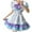 Blue, variant on LOVZFMLL Women's Fashion Solid Casual Long Sleeve Round-Neck Beer Festival Maid Dress Pink 3XL