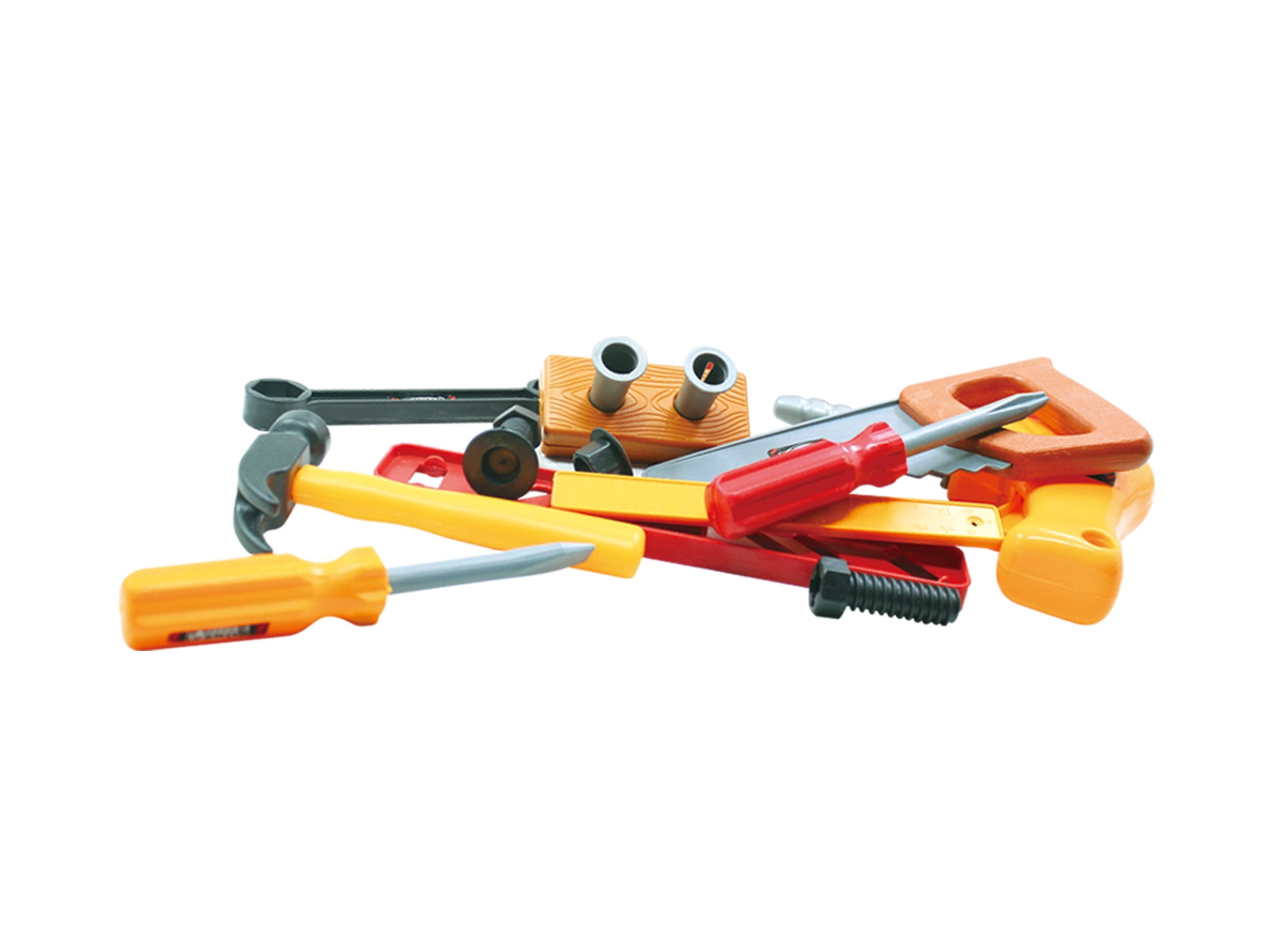 PlayWorld Toolbench Time! 26 Pieces Tool Box Playset - Red