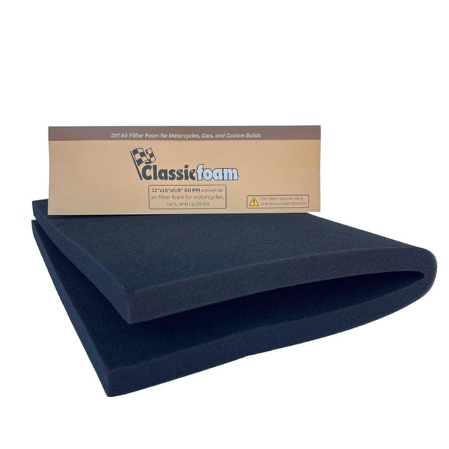 Lámina de espuma para filtro de aire Classicfoam 12 x 18 x 1,6 cm, 60 PPI