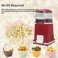 thumbnail image 5 of Gnmfd Mini Popcorn Maker Hot Air Popper, Oil-Free Popcorn Machine for Home, Party, Movie Night, Family Snack, High Airflow, Low Calorie Healthy Treat, Ergonomic Chute, Quick Clean, Indoor, 5 of 7