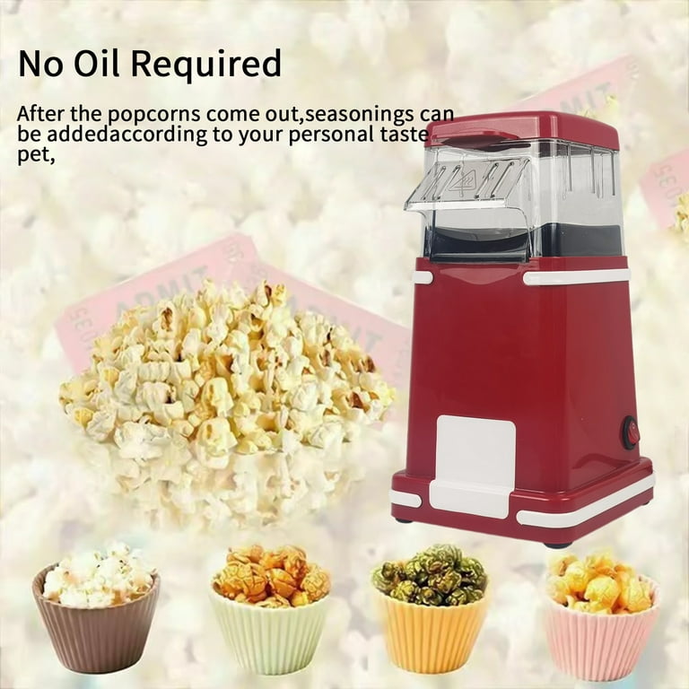 Christmas Holiday Savings 2023! QTOCIO Kitchen Appliances, Popcorn Machine,  High Rate Popcorn Maker 2 Minutes Fast Making Popcorn Popper, No Oil Mini