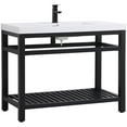 thumbnail image 3 of 42 inch Single Bathroom Metal Vanity in Black, 3 of 14