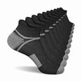 thumbnail image 1 of Chenchen Men's Athletic Cushioned Ankle Socks, Comfort Wicking Anti-Blister Running Sock 5 Pairs, 1 of 1