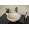 thumbnail image 4 of Eden Bath Small Bowl Honed Travertine Circular Vessel Bathroom Sink, 4 of 19