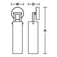 thumbnail image 2 of HOUS0517MBLB AFX Houston - 1 Light Wall Sconce-17 Inches Tall and 4.5 Inches Wide-Light Antique Brass Finish, 2 of 3