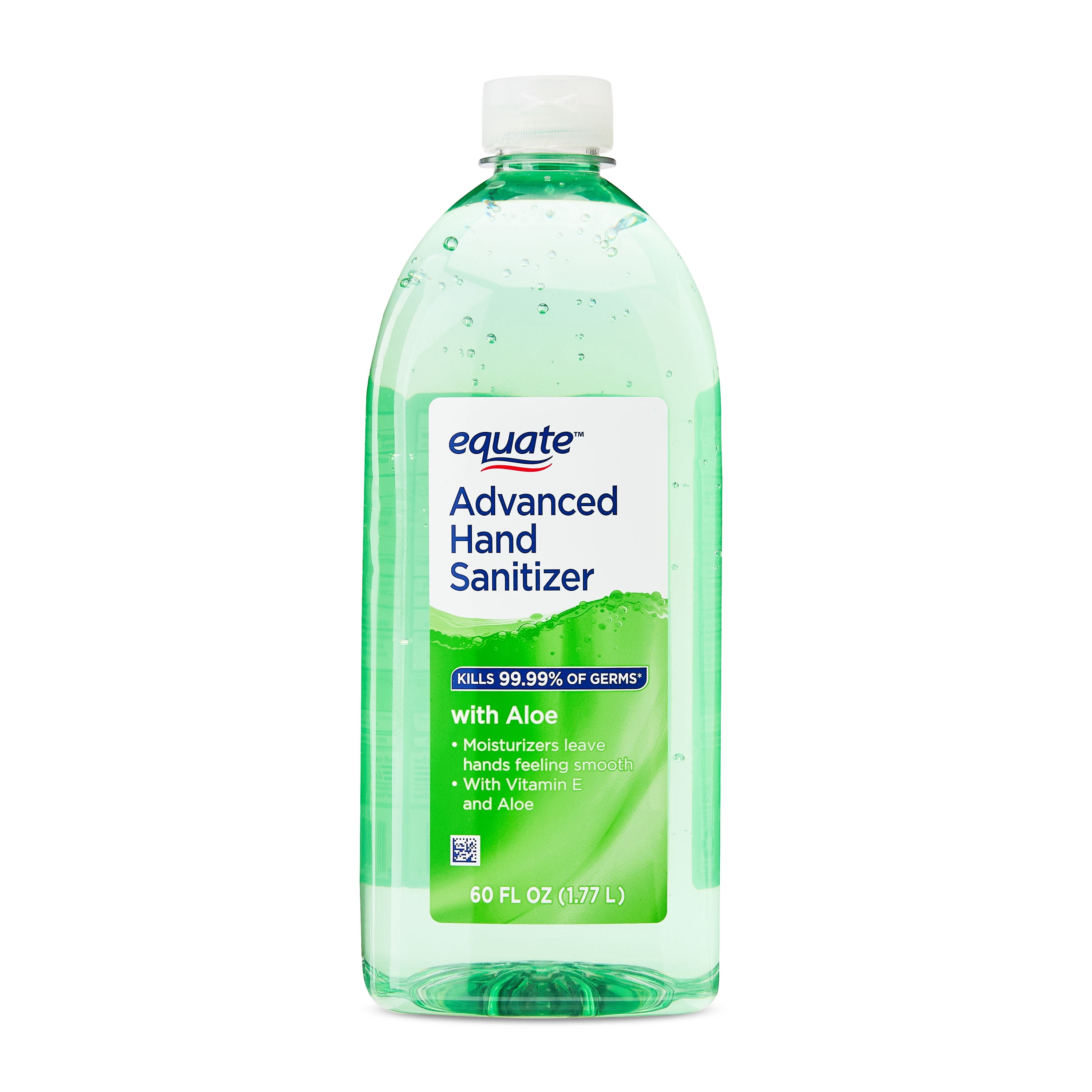 Equate Moisturizing Hand Sanitizer, Aloe and Vitamin E, 60 fl oz