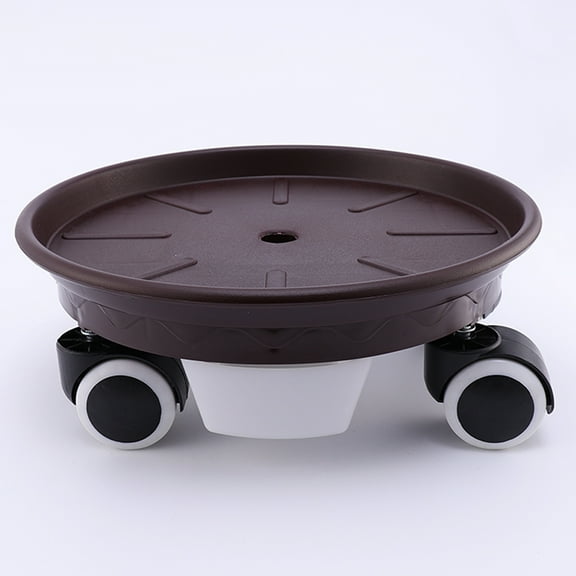 GOOHOCHY  Plant Stand on Wheels with Planting Drip Trays for Potted Plants