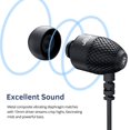 thumbnail image 5 of Wired Earphones, Adorer EM10 Powerful Bass in Ear Headphones with Microphone and Volume Control, Wired Earbuds for iOS Android Smartphones, Noise Isolating Earphones - Black, 5 of 8