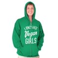 thumbnail image 3 of Date Vegan Girls Funny Vegetarian Gym Zip Hoodie Sweatshirt Men Brisco Brands 3X, 3 of 6