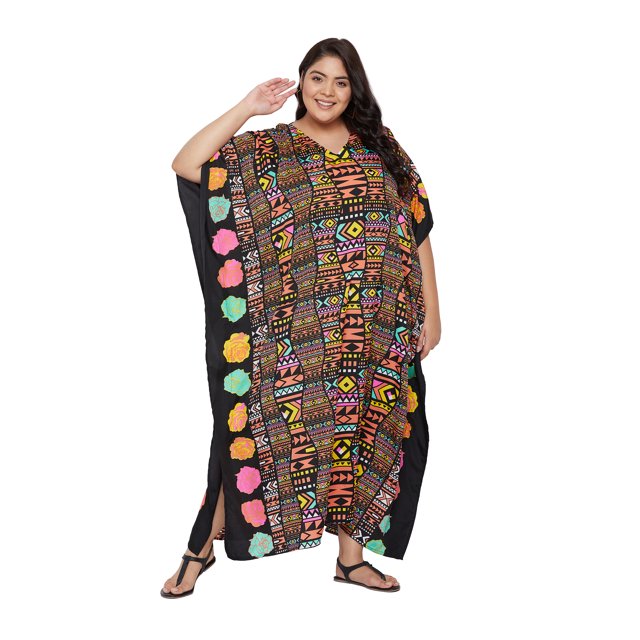 Oussum Robes Caftans Grande Taille pour Femmes Longue Robe Maxi Caftans pour Dames