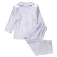 thumbnail image 4 of Antinious A Long-Sleeved Solid Color Casual Home Wear Set Suitable for Boys and Girls,Toddler Winter Long Sleeve Sleepwear Outfits Sets,Kids Long Sleeve Air-conditioned Home Clothes Suit,Purple,120, 4 of 5