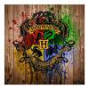 Kits de pintura de diamantes de la escuela Hogwarts de Harry Potter Decoración de arte de taladro cuadrado completo Sywqhk Decoración hogareña